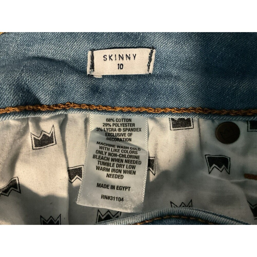 Crown & Ivy Women's Mid-Rise Skinny Jeans Size 10R, Medium Wash - Picture 4 of 4